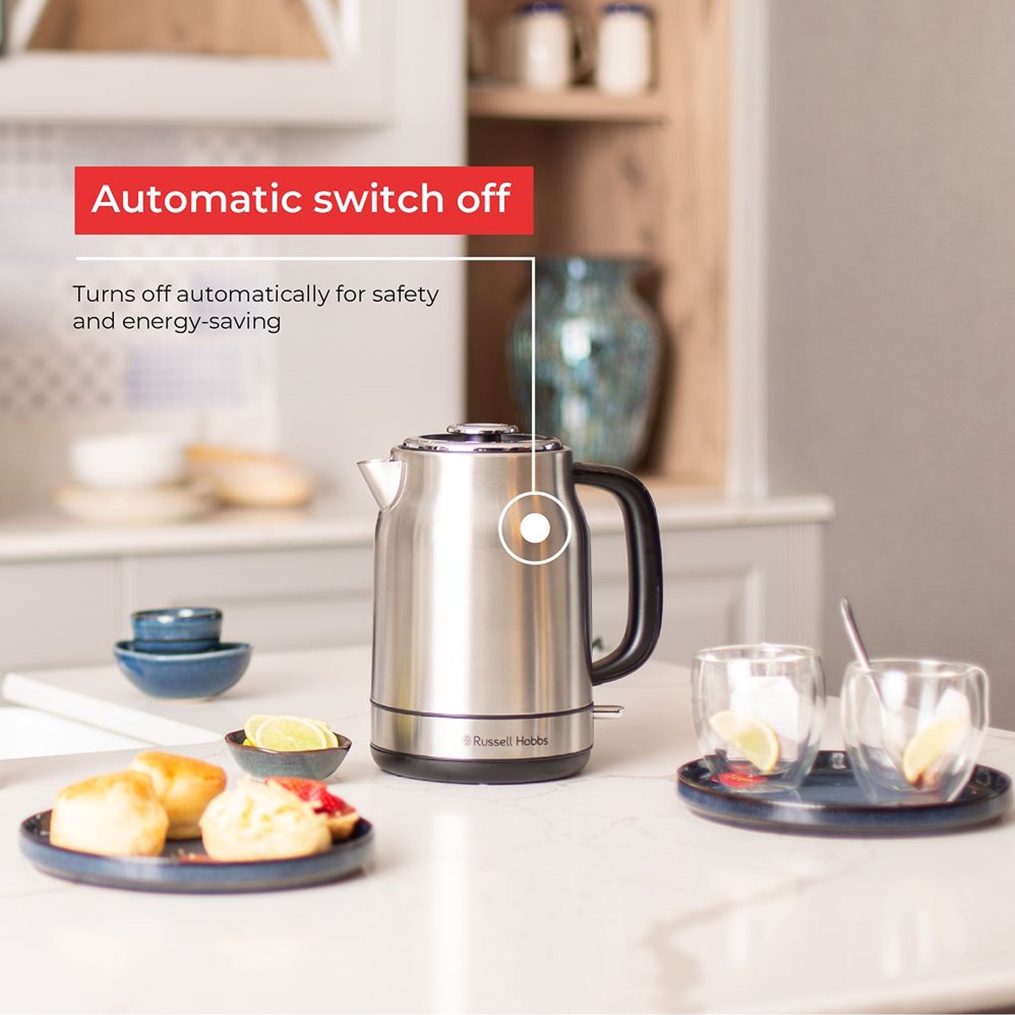Russell Hobbs 1.7L Stainless Steel Kettle Silver